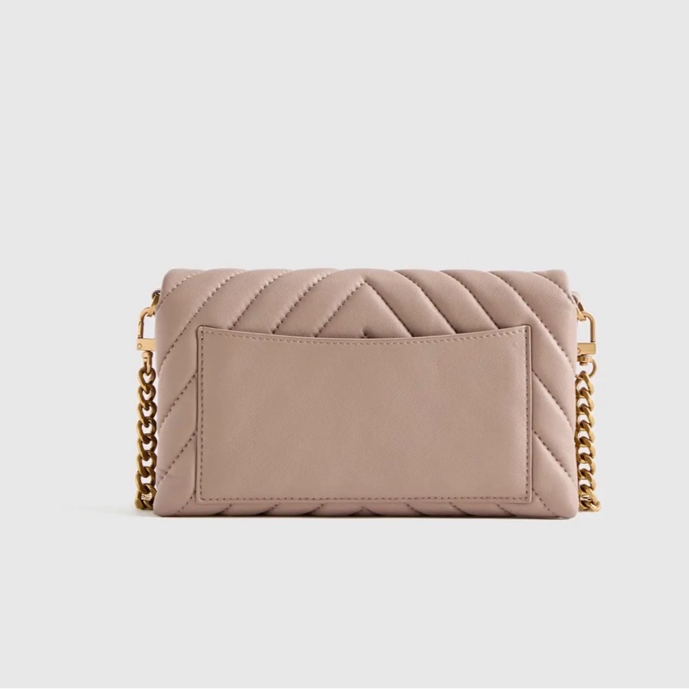 Quince Italian Leather Quilted Wallet Crossbody - Picture 5 of 6